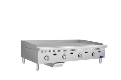 Atosa CookRite 48 Inch Heavy Duty Chrome Griddle 120,000 BTU Commercial Gas Griddle