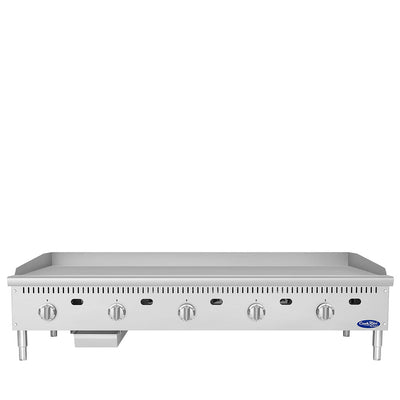 Atosa CookRite 60 Inch Heavy Duty Chrome Griddle 150,000 BTU Commercial Gas Griddle