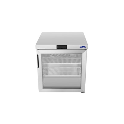 Atosa AUR27GD 27" Glass Door Undercounter Refrigerator, 6.4 Cu Ft.
