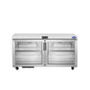 Atosa AUR60GD 60" Commercial Undercounter Refrigerator with 2 Glass Doors – 15 cu. ft.