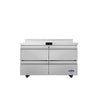 Atosa 48 Inch Four Drawer Worktop Freezer Commercial Stainless Steel Freezer