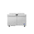 Atosa 48 Inch Two Door Worktop Refrigerator with Backsplash Commercial Stainless Steel Refrigerator