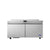 Atosa 60 Inch Two Door Worktop Freezer with Backsplash Commercial Stainless Steel Freezer
