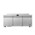 Atosa 72 Inch Three Door Worktop Refrigerator with Backsplash Commercial Stainless Steel Refrigerator