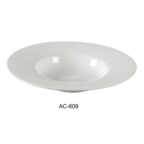 Yanco AC-609 9 1/4", 2" Deep 10 OZ, Dessert Plate Pack of 12 (1 Dz)