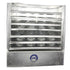 Front view of the Heavy Duty Aluminum Idli Steamer with 7 trays, showcasing its high-capacity design for steaming large batches efficiently.