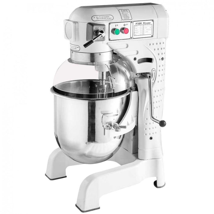 Prepline B30M 28 Qt. Gear-Driven Commercial Planetary Mixer with Guard