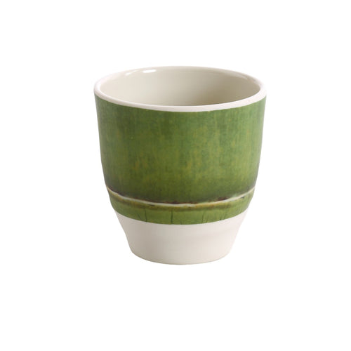 Yanco BA-001 Bamboo Style 7 Oz Tea Cup, 3" Diameter, Melamine, Pack of 48 ( 4 Dz)