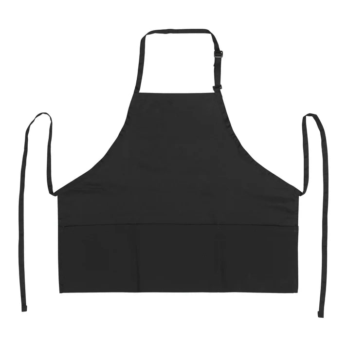 BA-Series Mid-Length Bib Apron with 3-Pockets by Winco