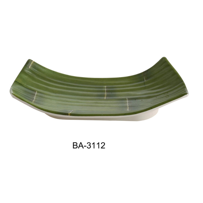 Yanco BA-3112 Bamboo Style 11.5″ X 4.75″ Deep Plate Melamine, Pack of 24 ( 2 Dz)