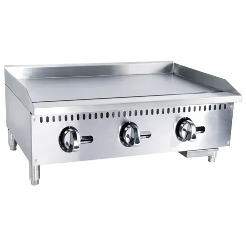 Black Diamond Series BDECTG-NG Natural Gas Flat Top Griddle