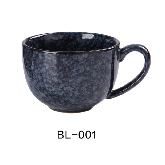 Yanco China BL-001, 8 Oz Ceramic Blue Star Coffee Cup, Pack of 36 (3 DZ)