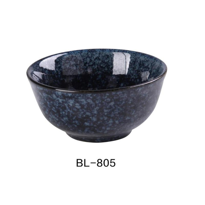 Yanco China BL-805 RICE BOWL 10 OZ, Ceramic Blue Star Rice Bowl, Pack of 36 (3Dz)
