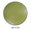 Yanco BM-111GR Birmingham – Green 11 1/2″ X 1 1/4″ Round Plate Melamine, Pack of 12 (1 Dz)