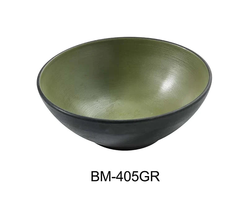 Yanco BM-405GR Birmingham – Green 5 3/4″ X 2 1/4″ Soup/Cereal Bowl Melamine 15 Oz, Pack of 48 (4 Dz)