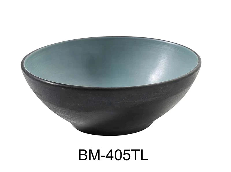 Yanco BM-405TL Birmingham – Teal 5 3/4″ X 2 1/4" Soup/Cereal Bowl Melamine 15 Oz, Pack of 48 (4 Dz)