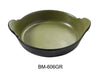 Yanco BM-606GR Birmingham – Green 6" X 1 1/4" Deep Dish With Handle Melamine 12 Oz, Pack of 48 (4 Dz)