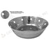 Stylish steel fruit basket with modern hammered design
