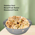 Elegant serving basket for naan, papad, and crispies