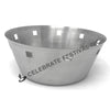 Modern Design Stainless Steel Bread/Fruit Basket Brushed Finish-Round