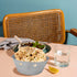 Modern Design Stainless Steel Bread/Fruit Basket Brushed Finish-Round