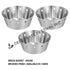 Modern Design Stainless Steel Bread/Fruit Basket Brushed Finish-Round