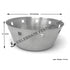Modern Design Stainless Steel Bread/Fruit Basket Brushed Finish-Round