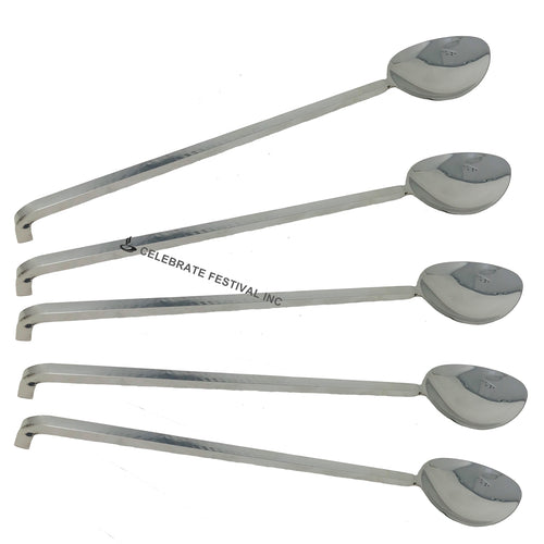 Stainless Steel Oval and Deep Buffet Laddle - with Corner Edge. Available in different shapes