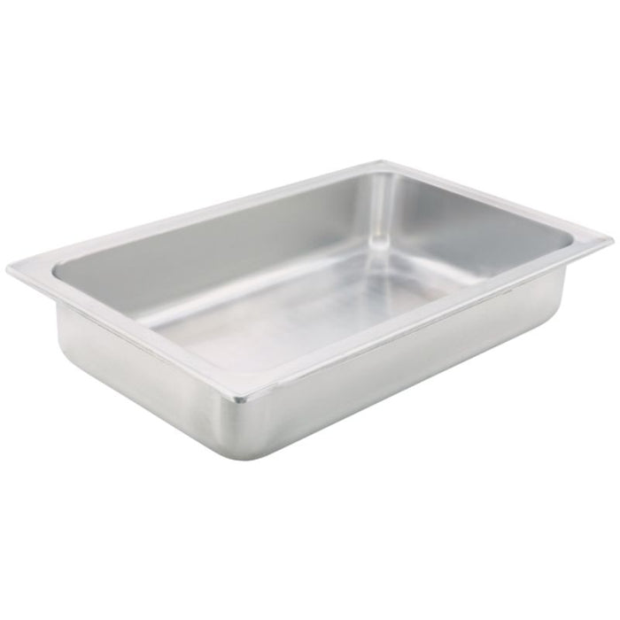 Stainless Steel, Dripless, Water Pan, Full-Size, 4" Flat Edge by Winco