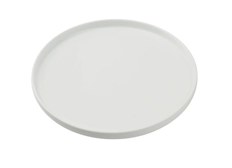 Yanco Cambria Round Chinaware Plate with Upright Rim ( Pack of 12 )