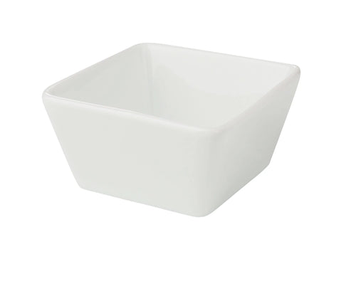 Yanco Cambria CA-4031 3 1/4" Square Chinaware Sauce Dish – 4 oz Commercial Condiment Dish ( Pack of 48 )