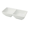 Yanco Cambria CA-4032 5 1/2" Double Chinaware Sauce Dish – 2 oz Each Commercial Condiment Dish ( Pack of 36 )