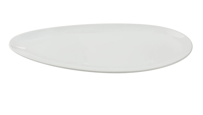 Yanco Cambria CA-516 16 1/2" Leaf Shape Chinaware Plate – Commercial Serving Plate ( Pack Of 12 )