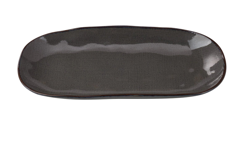 Yanco Cowboy Chinaware Rectangular Plate ( Pack Of 12 )