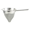 Winco Hollow Handle Stainless Steel Bouillon Strainer with Extra Fine Mesh - 10", 8"