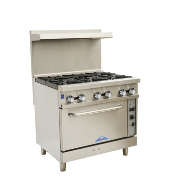 Comstock-Castle, CCR6-C, Range, 36" Restaurant, Gas