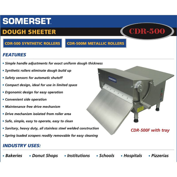 Somerset CDR-500 Dough Sheeter
