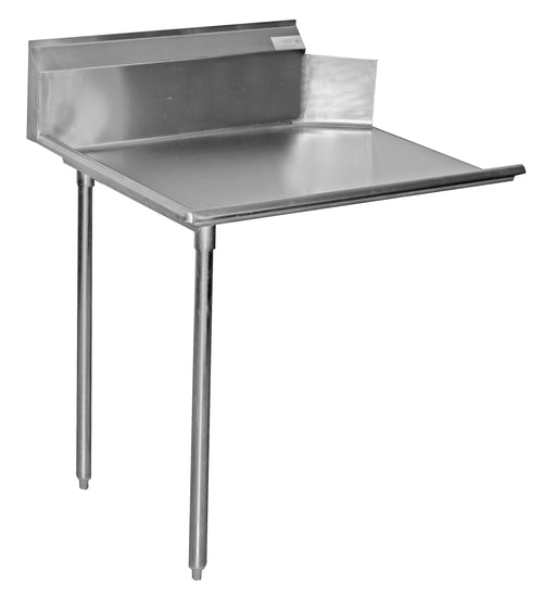 Serv-Ware CDT48R-CWP-V 48" Clean Straight Dishtable with Right Side, 11" Backsplash – NSF