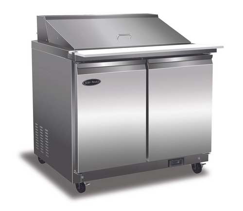 Serv-Ware SP36-15M-HC-T Mega Top Sandwich / Salad Unit Refrigerated Counter