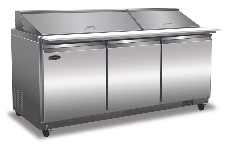 Serv-Ware SP72-30M-HC-T Mega Top Sandwich / Salad Unit Refrigerated Counter