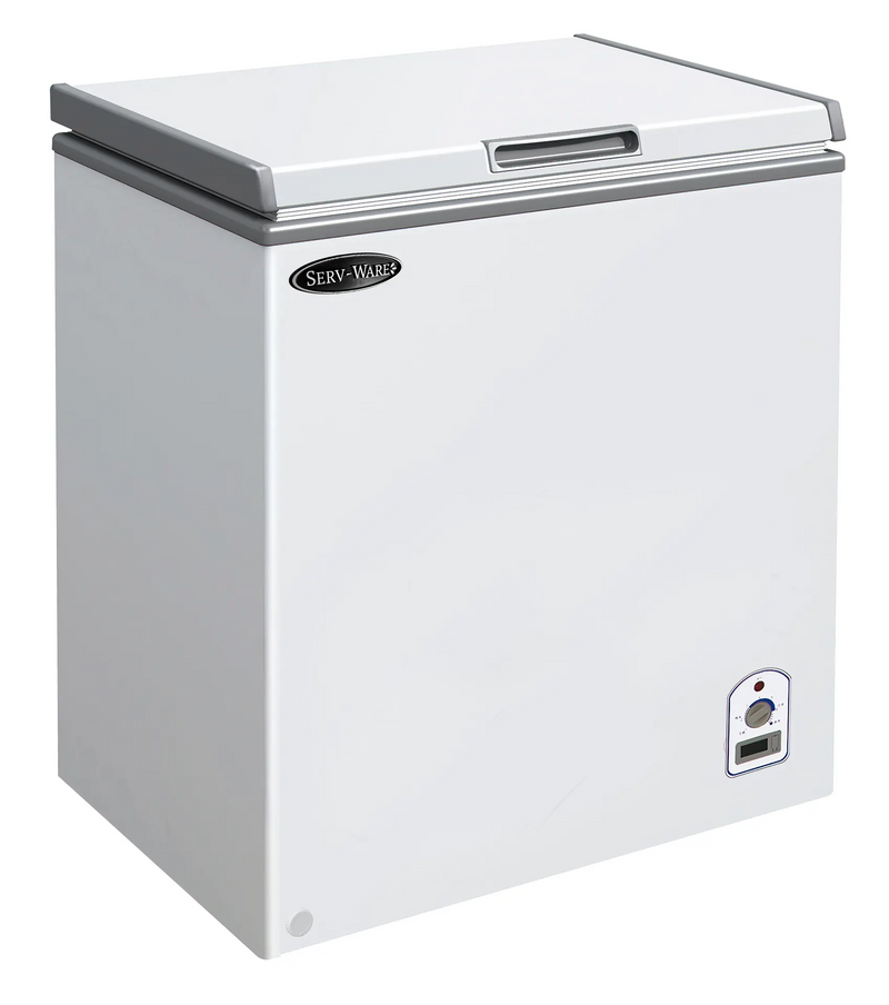 Serv-Ware SWCF-7 Chest Freezer – 7.1 Cu Ft Capacity, 37-48" Width, SWP Design, Commercial Grade