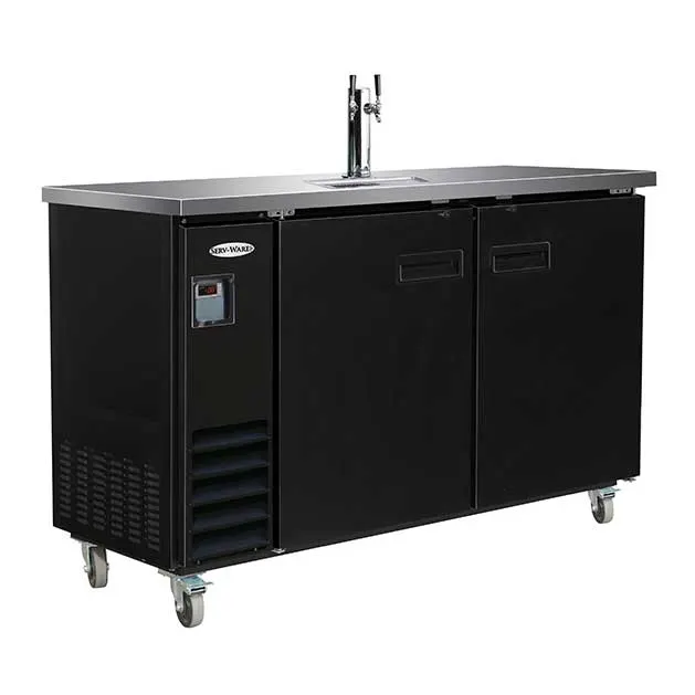 Serv-Ware DD61-1-HC 61" 1 Column Draft Beer Cooler, 14.16 cu. ft.
