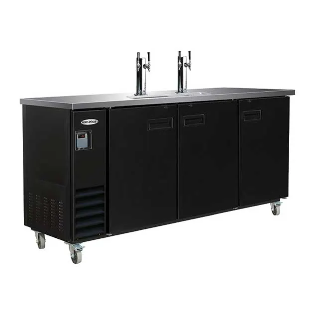 Serv-Ware DD73-2-HC 73" 2 Columns Draft Beer Cooler, 17.26 cu. ft.