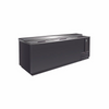 Serv-Ware BC-95-HC 95" Black Flat Top Bottle Cooler, 26 cu. ft.