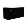 Serv-Ware BB3-24-HC 61" 2 Section Back Bar Cooler with Solid Door