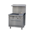 Serv-Ware SGR-4B-12G 36" Gas Restaurant Range w/ (4) Burners, 12" Griddle, (1) Oven, 171.000 BTU
