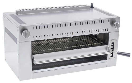 Serv-Ware SGSB-36 36" Gas Infrared Salamander Broiler w/ (6) Burners, 48.000 BTU