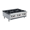 Serv-Ware SHPS-36" Countertop Gas Hotplate w/ (6) Burners, Manual Controls, 150.000 BTU