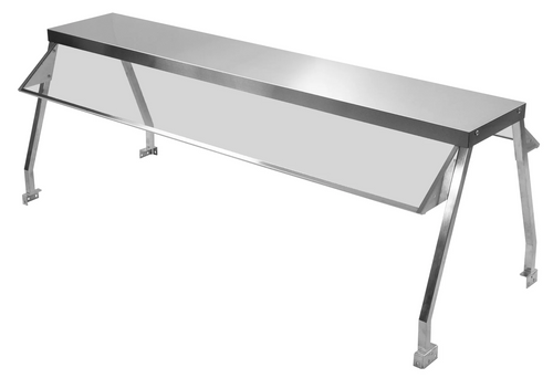 Serv-Ware SG5-2 Double-Sided Sneeze Guard, 72-3/10"W x 10-3/5"D x 20"H