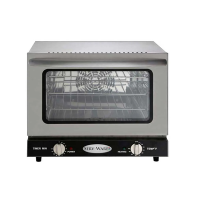 Serv-Ware ECO-21 Countertop Electric Convection Oven, Quarter Size, (3) Racks, 120V